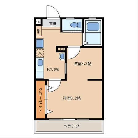 ハーモニーＫハウスサンワ前原の物件間取画像